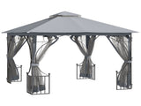 3 x 3 Garden Gazebo Patio Party Tent Shelter Outdoor Canopy Double Tier Sun Shade Metal Frame T3398P322089