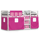 Bunk Bed without Mattress Pink 75x190 cm Small Single Solid Wood Pine 3283915