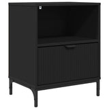 Bedside Cabinet Black 49 x 36 x 61 cm Engineered wood 883476