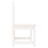Garden Bench White 109 cm Solid Wood Pine 824033