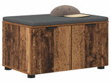 Hall Bench Old Wood 60 x 38 x 46 cm Engineered Wood and Fabric 891478