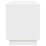 TV Cabinet with LED Lights White 160.5x41x50 cm 3328426