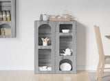 Sideboard Grey Sonoma 59 x 35 x 100.5 cm Engineered Wood 891340