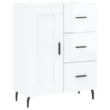 Sideboard High Gloss White 69.5x34x90 cm Engineered Wood 830278