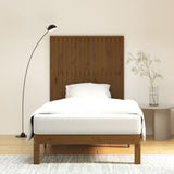 Wall Headboard Honey Brown 108x3x110 cm Solid Wood Pine 824926