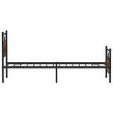 Bed Frame without Mattress Smoked Oak 90x200 cm Engineered Wood 4106754