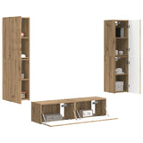 TV Cabinet Set 6 pcs Artisan Oak Engineered Wood 3409131