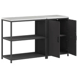 Kitchen Storage Set HATTEM 2 pcs Black Cold-rolled Steel 3392659