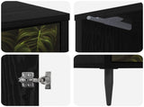 Bedside Cabinet ELBURG 2 pcs Black Oak 36 x 33 x 51 cm 8007238