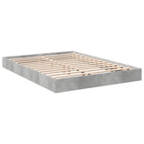Bed Frame without Mattress Concrete Grey 140x200 cm 842024