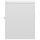 Sink Cabinet with Built-in Basin High Gloss White Engineered Wood 3070817