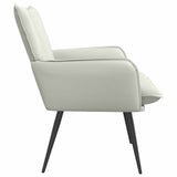 Armchair White Faux Leather 42047743