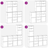 Side Cabinets 5 pcs "ODDA" 40x24x79 cm Solid Wood Pine 3365356