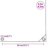 Tarpaulin Grey 2.5x4.5 m 650 g/m 156045
