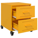 Bedside Cabinet Mustard Yellow 36x39x43,5 cm Steel 846632