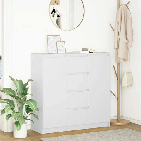 Sideboard with Drawers White 100.5x35x98.5 cm Engineered Wood 3328453