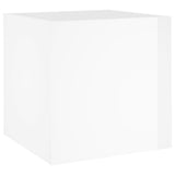 Planter Box High Gloss White 40x40x40 cm Engineered Wood 808798