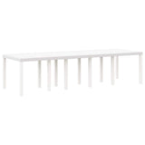 Garden Dining Set 13 pcs White and Light grey 3378623