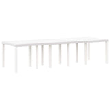 Garden Dining Set 13 pcs White Poly rattan and Cotton 3378626