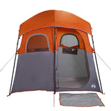 Shower Tent 2-Person Grey and Orange Waterproof 4009535