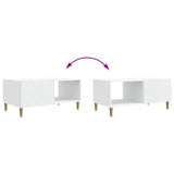 Coffee Table White 90 x 50 x 40 cm Engineered Wood 895185