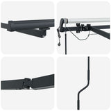 Awning Frame Anthracite 400 x 300 cm Aluminium 313261