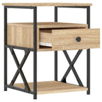 ZNTS Bedside Cabinets 2 pcs Sonoma Oak 40x42x55 cm Engineered Wood 826076