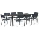 Dining Set 9 pcs Anthracite Steel 3422858