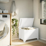 Storage Box with Lid RANA White 80x49x54 cm Solid Wood Pine 4002338