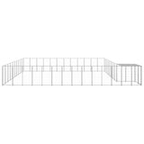 Dog Kennel Silver 37.51 m Steel 3082248