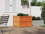 Garden Planter Wax Brown 70x70x70 cm Solid Wood Pine 837436