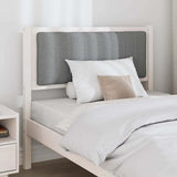 Upholstered Headboard White 90 cm Solid Pine Wood 879088