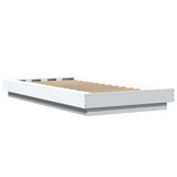 Bed Frame with LED White 80 x 200 cm Engineered Wood 3429581