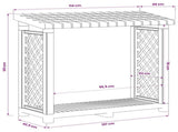 Firewood Rack 114 x 46 x 101 cm PP Anthracite 42041757