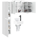 Bathroom Furniture Set 5 pcs White 33 x 34.5 x 160 cm 3407239