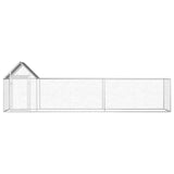 Chicken Coop 5x1x1.5 m Galvanised Steel 144555