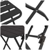 Bistro Set 3 pcs Anthracite Steel 42002954