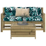 3 Piece Garden Sofa Set Impregnated Wood Pine 3250763