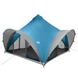 Tipi Tent with Roof Blue 6-Person Polyester and Steel 42028624