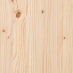 ZNTS Bed Frame without Mattress 140x190 cm Solid Wood Pine 824603