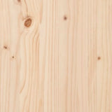 ZNTS Bed Frame without Mattress 140x190 cm Solid Wood Pine 824603
