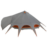 Teepee Tent 9-Person Grey and Orange 502 x 502 x 297 cm 42004019