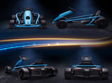 24V Drift Kart, Electric Ride-On Racing Go Kart w/ 2 Speeds, Steering Wheel, Pedals for Kids Aged T3398P348397