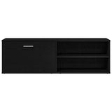 TV Cabinet Black Oak 120x34x37 cm Engineered Wood 862474