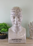 Large Ceramic Phrenology Head 42cm CHA462