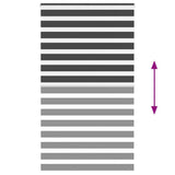 Zebra Blind Black 120x200 cm Fabric Width 115.9 cm Polyester 4014265