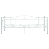 Daybed Frame without Mattress White Metal 90x200cm 286136