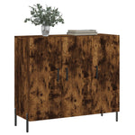 ZNTS Sideboard Smoked Oak 90x34x80 cm Engineered Wood 828121