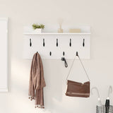 Wall-Mounted Coat Rack White 80 x 40 x 12 cm Engineered wood 874435