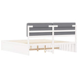Bed Frame with Upholstered Headboard Light Grey 180 x 200 cm 3398148